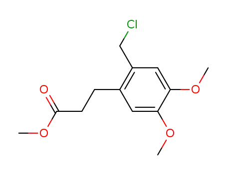 methyl 3-<2-(chloromethyl)-4,5-dimethoxyphenyl>-propanoate