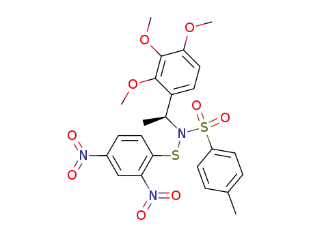 Molecular Structure of 128134-45-2 (N-(2,4-dinitrosulfenyl)-4-methyl-N-<1-(2,3,4-trimethoxyphenyl)ethyl>benzenesulfonamide)