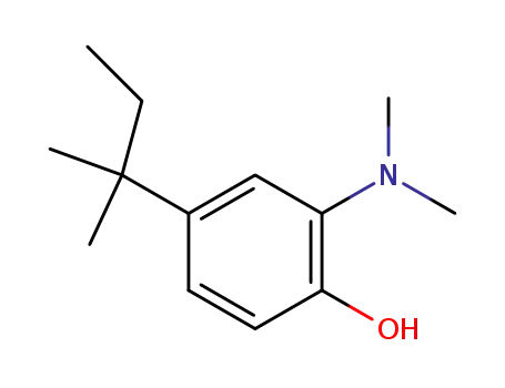 2-Dimethylamino-4-<i>tert</i>-pentyl-phenol