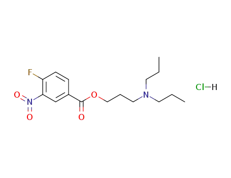 4-fluoro-3-nitro-benzoic acid-(3-dipropylamino-propylester); hydrochloride