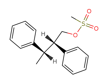 (+/-)-methanesulfonic acid-(<i>threo</i>-2,3-diphenyl-butyl ester)