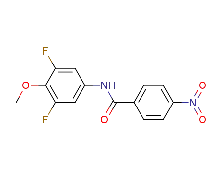 Molecular Structure of 363-48-4 (4-nitro-benzoic acid-(3,5-difluoro-4-methoxy-anilide))