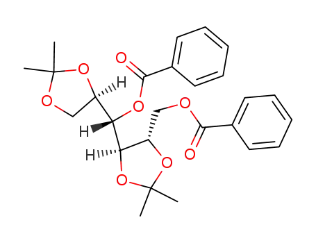 Molecular Structure of 7115-20-0 ({5-[(benzoyloxy)(2,2-dimethyl-1,3-dioxolan-4-yl)methyl]-2,2-dimethyl-1,3-dioxolan-4-yl}methyl benzoate (non-preferred name))