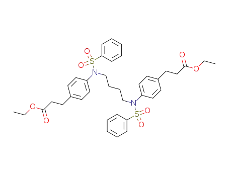 1,4-bis-{[4-(2-ethoxycarbonyl-ethyl)-phenyl]-benzenesulfonyl-amino}-butane
