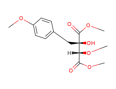 (2<i>R</i>:3<i>S</i>)-2-hydroxy-3-methoxy-2-(4-methoxy-benzyl)-succinic acid dimethyl ester