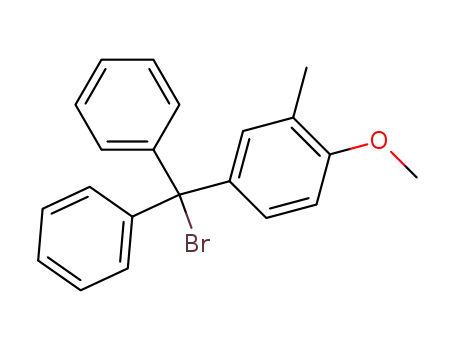 Molecular Structure of 854749-99-8 (4-(α-bromo-benzhydryl)-2-methyl-anisole)