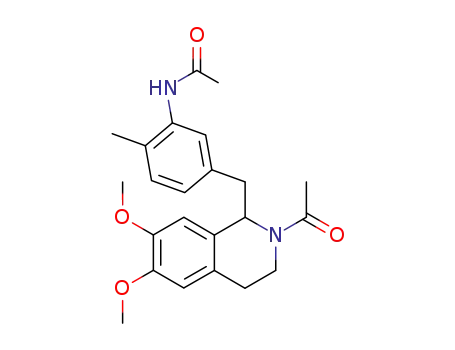 Molecular Structure of 82613-59-0 (1-(3'-Acetamido-4'-methylbenzyl)-2-acetyl-6,7-dimethoxy-1,2,3,4-tetrahydroisoquinoline)