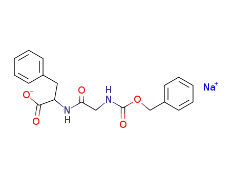 Molecular Structure of 5002-73-3 (L-Phenylalanine, N-[N-[(phenylmethoxy)carbonyl]glycyl]-, monosodium
salt)