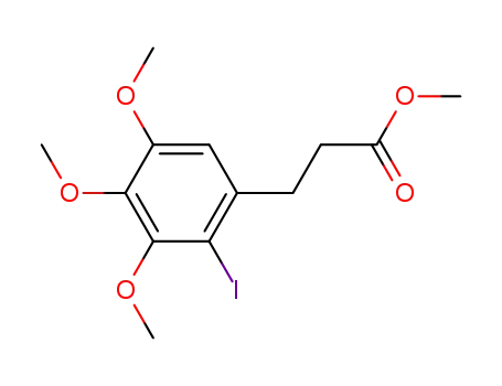 3-(2-iodo-3,4,5-trimethoxy-phenyl)-propionic acid methyl ester