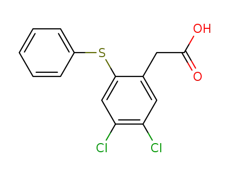 Benzeneacetic acid, 4,5-dichloro-2-(phenylthio)-