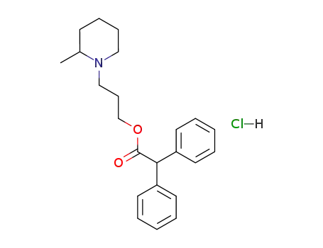 Molecular Structure of 66902-41-8 (1-{3-[(diphenylacetyl)oxy]propyl}-2-methylpiperidinium chloride)