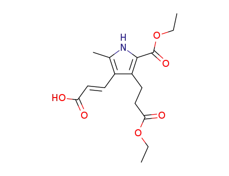 Ethyl-3-(2-carboxyvinyl)-5-ethoxycarbonyl-2-methylpyrrol-4-propionat