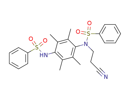 <i>N</i>-(2-cyano-ethyl)-<i>N</i>,<i>N'</i>-(tetramethyl-<i>p</i>-phenylene)-bis-benzenesulfonamide