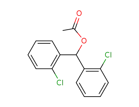 Molecular Structure of 7498-78-4 (bis(2-chlorophenyl)methyl acetate)