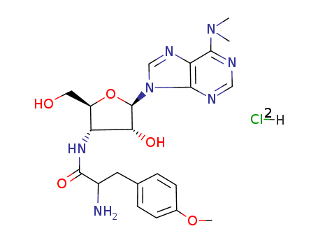Adenosine,3'-[[2-amino-3-(4-methoxyphenyl)-1-oxopropyl]amino]-3'-deoxy-N,N-dimethyl-,monohydrochloride, (S)- (9CI)