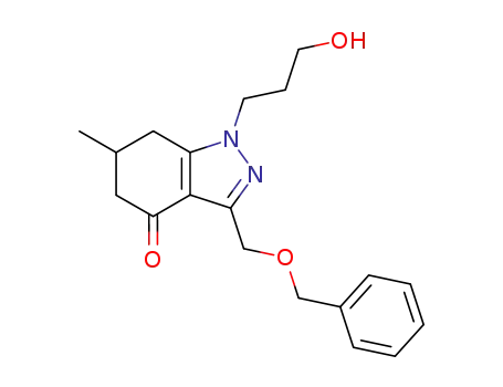 4H-Indazol-4-one,
1,5,6,7-tetrahydro-1-(3-hydroxypropyl)-6-methyl-3-[(phenylmethoxy)meth
yl]-