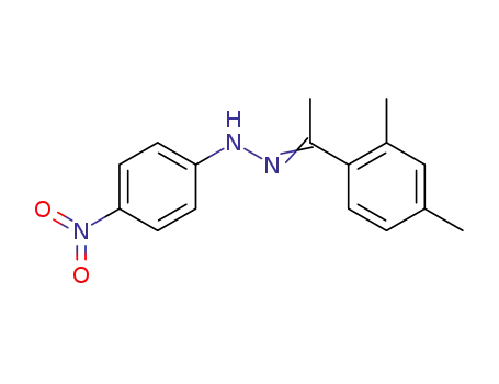 Molecular Structure of 7746-54-5 (1-(2,4-dimethyl-phenyl)-ethanone-(4-nitro-phenylhydrazone))