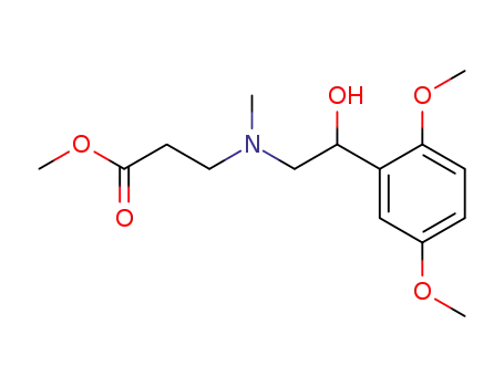 <i>N</i>-(β-hydroxy-2,5-dimethoxy-phenethyl)-<i>N</i>-methyl-β-alanine methyl ester