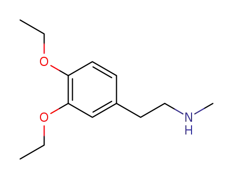 Molecular Structure of 21581-36-2 ((3,4-diethoxy-phenethyl)-methyl-amine)