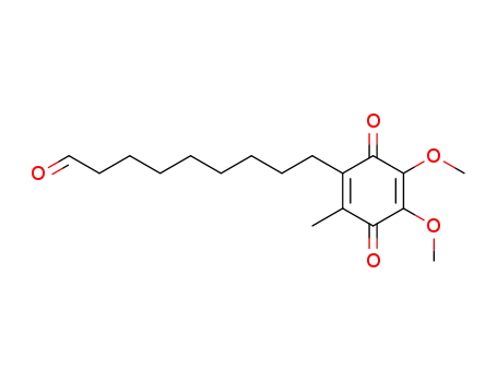 Molecular Structure of 132080-64-9 (1,4-Cyclohexadiene-1-nonanal, 4,5-dimethoxy-2-methyl-3,6-dioxo-)