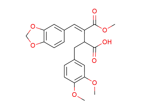 2-Piperonylidene-3-veratrylsuccinic acid monomethyl ester