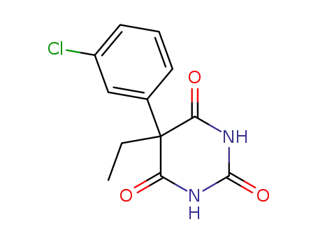 Molecular Structure of 379-32-8 (5-(3-chlorophenyl)-5-ethylpyrimidine-2,4,6(1H,3H,5H)-trione)