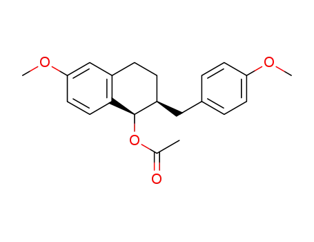 1,2-cis-1-acetoxy-2-p-methoxybenzyl-6-methoxy-1,2,3,4-tetrahydronaphthalene