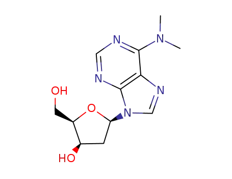 Molecular Structure of 132370-64-0 (6-dimethylamino-9-(2'-deoxy-β-D-xylofuranosyl)purine)