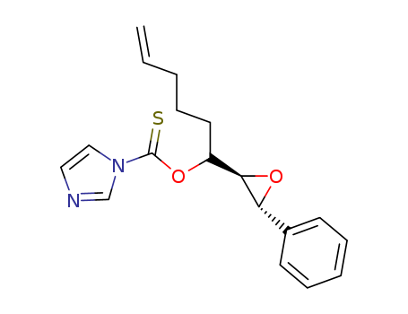 1H-Imidazole-1-carbothioic acid, O-[1-(3-phenyloxiranyl)-5-hexenyl] ester