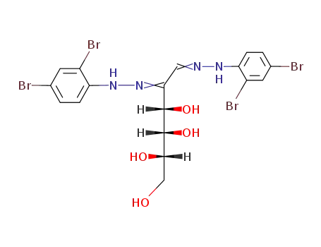 DL-<i>lyxo</i>-[2]hexosulose-bis-(2,4-dibromo-phenylhydrazone)