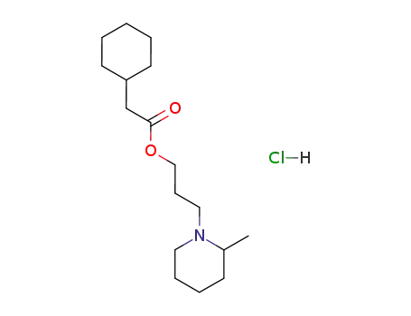 Cyclohexaneacetic acid, 3-(2-methylpiperidino)propyl ester, hydrochloride