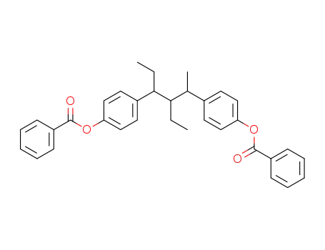Molecular Structure of 5928-85-8 (3-ethyl-2,4-bis-(4-benzoyloxy-phenyl)-hexane)