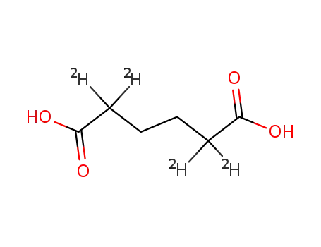 Molecular Structure of 19031-55-1 (HEXANEDIOIC-2,2,5,5-D4 ACID)