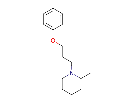 Molecular Structure of 63885-12-1 (2-Methyl-1-(3-phenoxypropyl)piperidine)