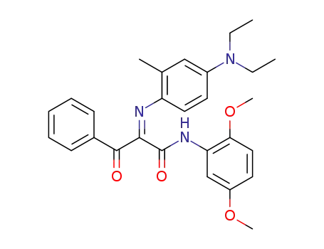 Molecular Structure of 121848-86-0 (2-(4-diethylamino-2-methyl-phenylimino)-3-oxo-3-phenyl-propionic acid-(2,5-dimethoxy-anilide))