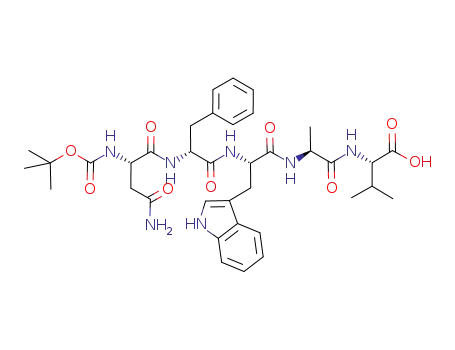 (S)-2-{(S)-2-[(S)-2-[(R)-2-((S)-2-tert-Butoxycarbonylamino-3-carbamoyl-propionylamino)-3-phenyl-propionylamino]-3-(1H-indol-3-yl)-propionylamino]-propionylamino}-3-methyl-butyric acid