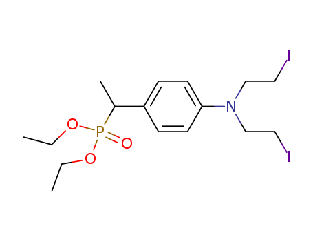 Phosphonic acid,[1-[4-[bis(2-iodoethyl)amino]phenyl]ethyl]-, diethyl ester (9CI) cas  5470-45-1