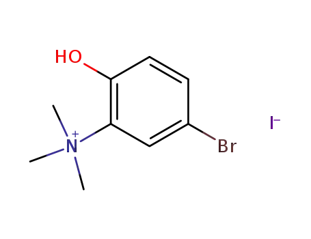 Molecular Structure of 114960-01-9 (2-hydroxy-5-bromotrimethylanilinium iodide)