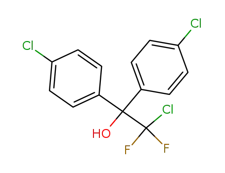 Molecular Structure of 1428-03-1 (2-chloro-1,1-bis(4-chlorophenyl)-2,2-difluoro-ethanol)