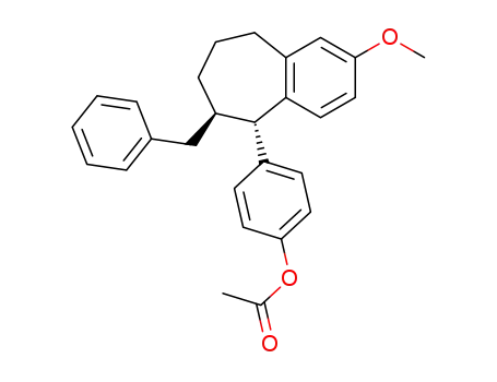 1,2-trans-1-(p-acetoxyphenyl)-2-benzyl-7-methoxy-benzosuberan