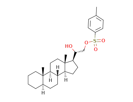 Molecular Structure of 78445-83-7 ((20S)-5α-pregnane-20,21-diol 21-p-toluenesulfonate)