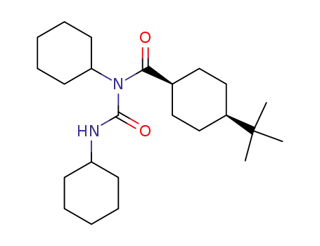 Molecular Structure of 103168-44-1 (<i>N</i>-(<i>cis</i>-4-<i>tert</i>-butyl-cyclohexanecarbonyl)-<i>N</i>,<i>N</i>'-dicyclohexyl-urea)