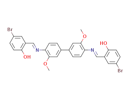 <i>N</i>,<i>N</i>'-bis-(5-bromo-2-hydroxy-benzylidene)-3,3'-dimethoxy-benzidine