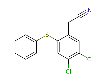 Benzeneacetonitrile, 4,5-dichloro-2-(phenylthio)-