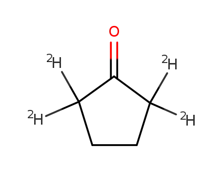 Molecular Structure of 3997-89-5 (CYCLOPENTANONE-2,2,5,5-D4)