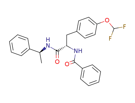 S,S-(-)-α-phenylethylamide of N-benzoyl-p-difluoromethoxyphenylalanine