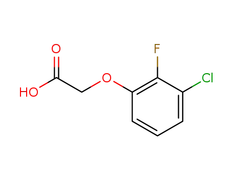 Molecular Structure of 447-49-4 ((3-chloro-2-fluorophenoxy)acetic acid)