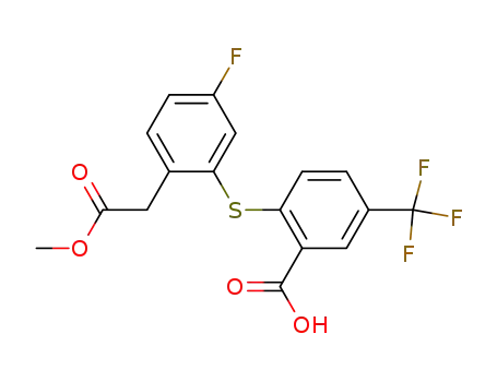 methyl <2-(2-carboxy-4-trifluoromethylphenylthi)4-fluorophenyl>acetate