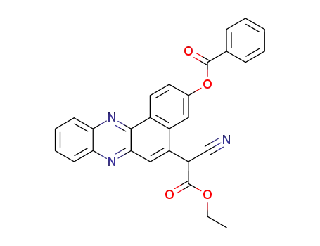 (3-benzoyloxy-benzo[<i>a</i>]phenazin-5-yl)-cyano-acetic acid ethyl ester