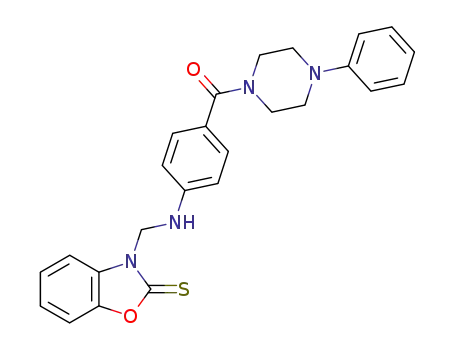1-<p-<3-(2'-Thiobenzoxazolinylmethyl)amino>benzoyl>-4-phenylpiperazine